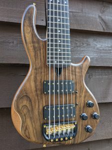 6-string Mk3 with shedua facings and gold hardware.